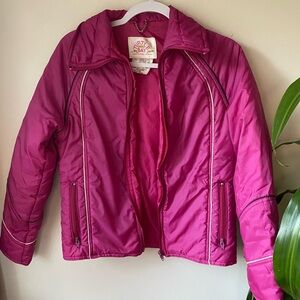 VINTAGE TURTLE BAY MAGENTA SKI JACKET – Retro 80s Puffer Perfection! ❄️